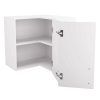 Corner Wall Cupboard 60cm Double Action Door Right Hand Hinged