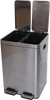 STAINLESS STEEL BIN DOUBLE COMPARTMENT