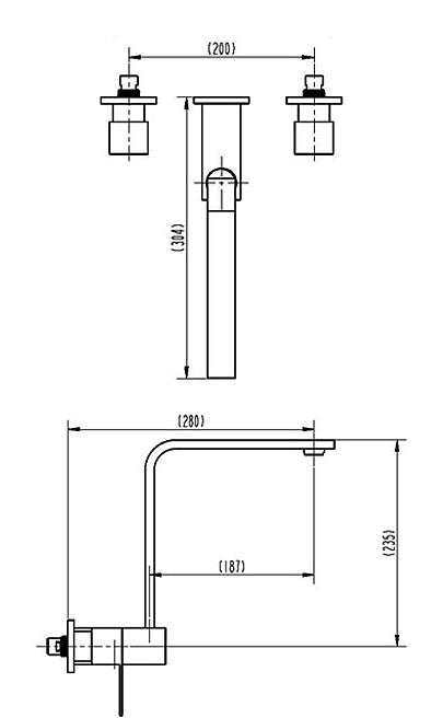 CUBUS WALL SINK/SPA