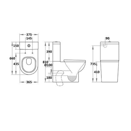 KDK 014 Toilet Suite FTW