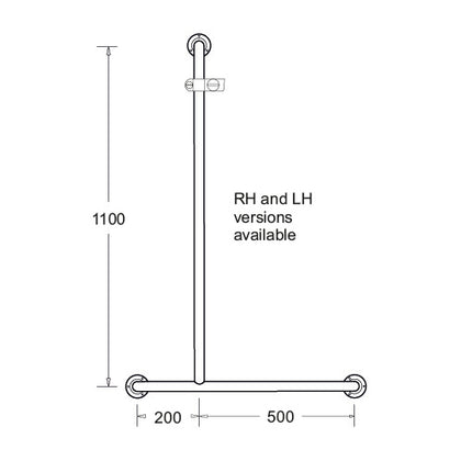 Shower Assist Grab Rail Right